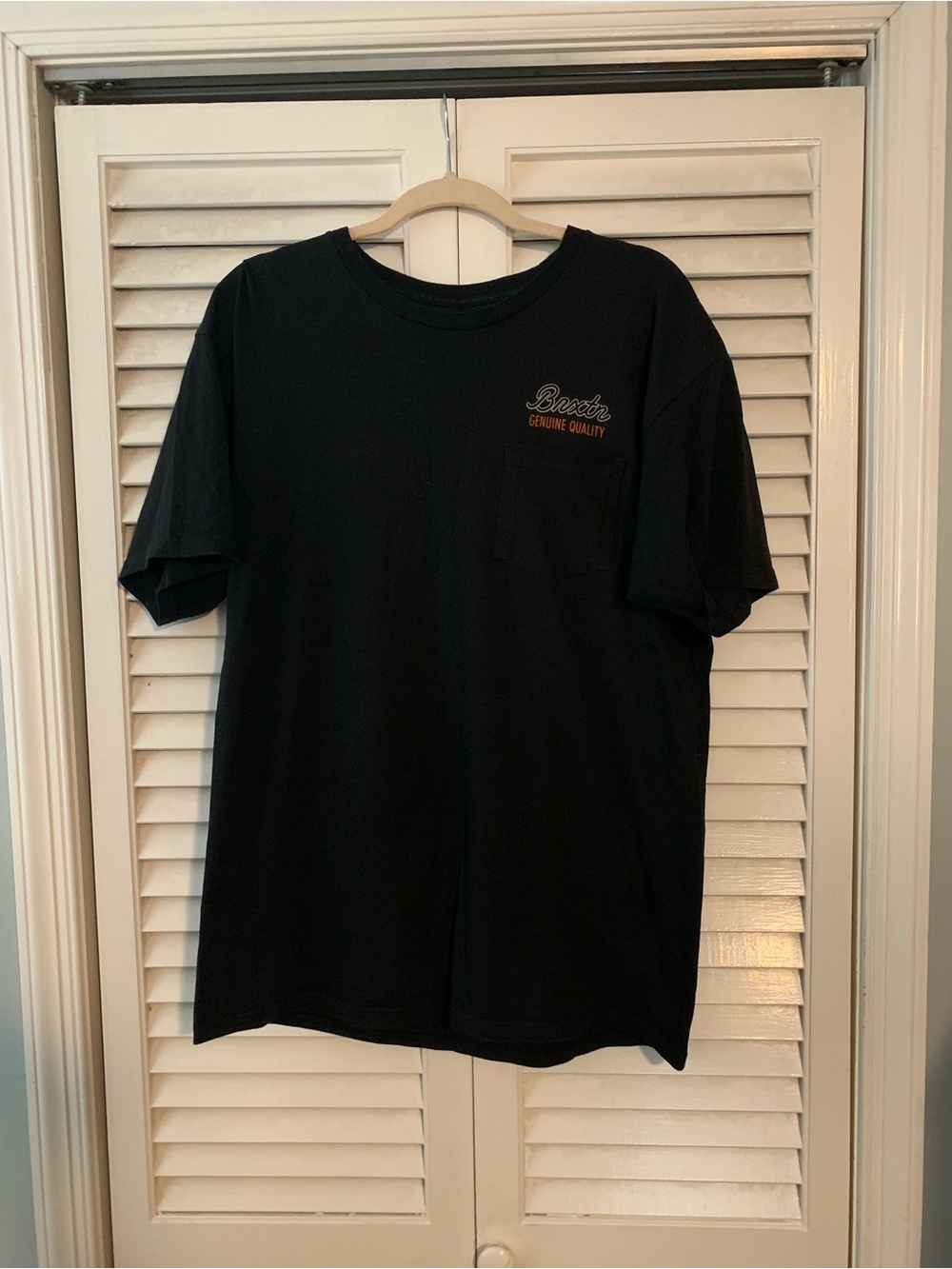 Brixton Men's Black Pocket Tee - Classic Short Sleeve Shirt